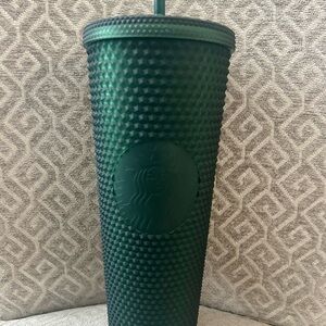 Starbucks Dark Green Studded Tumbler
